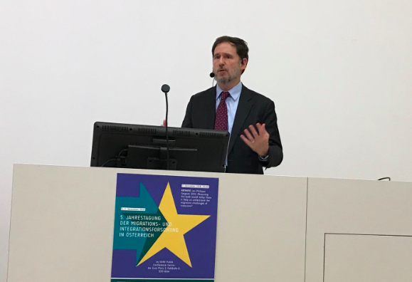 Michael Doyle speaks at MIMC launch in Vienna on 5 December 2018 Michael Doyle speaks at MIMC launch in Vienna on 5 December 2018